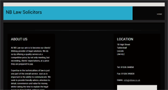 Desktop Screenshot of nblaw.co.uk